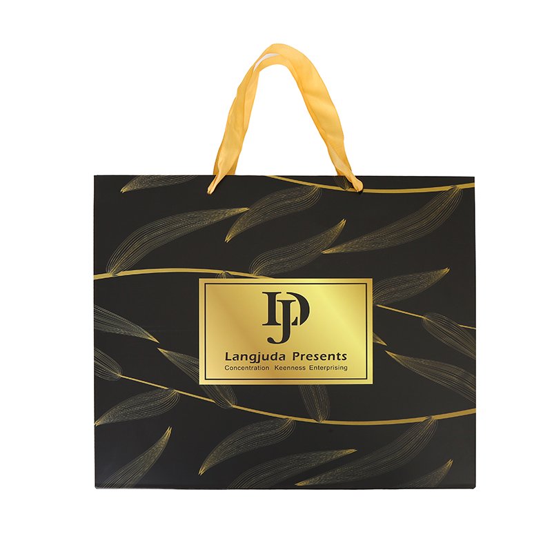 Directly Manufacturer Printed Shopping Paper Bags With Cotton Handles and Logo with handle