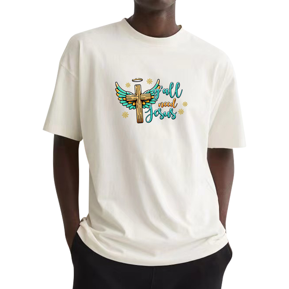 God's inspirational words Scripture screen print transfer dtf printed sticker for clothes dtf printing heat transfer designs