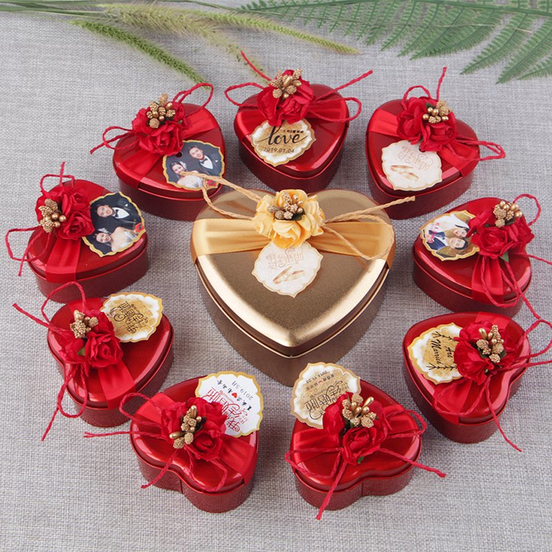 factories for salemetal with lids heart shape biscuits and cookies case metal packaging stackable can wedding tin box