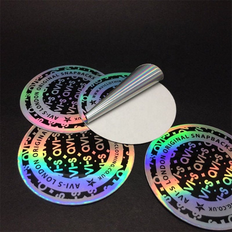 Custom 3d tamper evident qr code label random serial number hologram laser label anti counterfeit sticker for brand protection