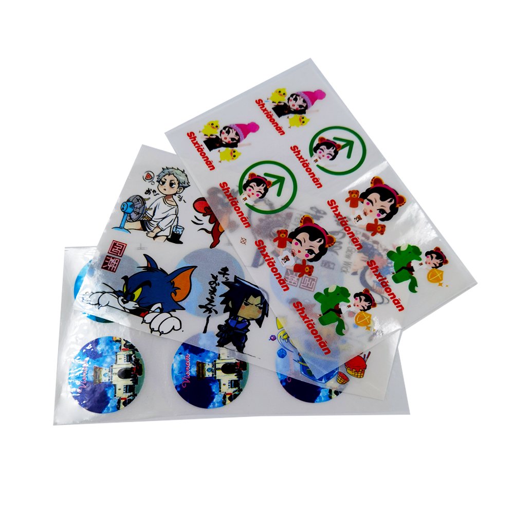 Factory Direct Sales Wholesale Printing UV Sticker Cold Transfer UV Pressure Sensitive Sticker Label Custom