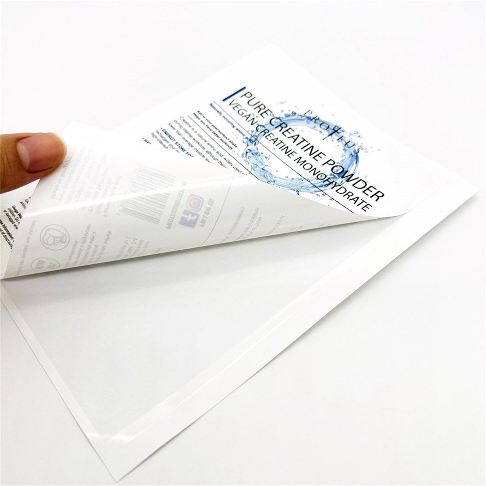 Good Service Custom Matt Finish Rectangle Pvc Stickers Labels With Printing Logo