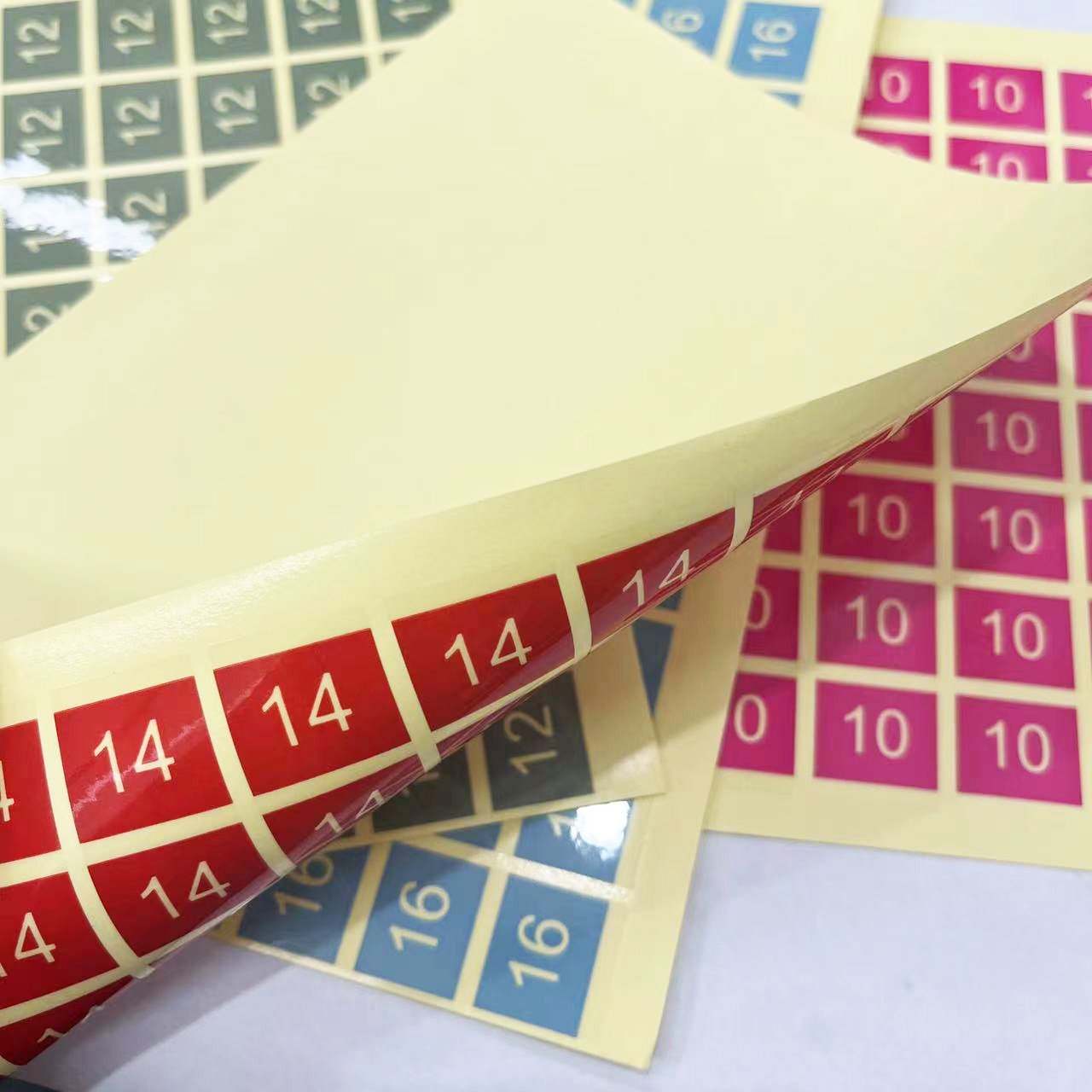 Free Sample Color Alphabet Stickers Waterproof Label PET Numbers Stickers Set of Transparent Stickers for Storage Containers