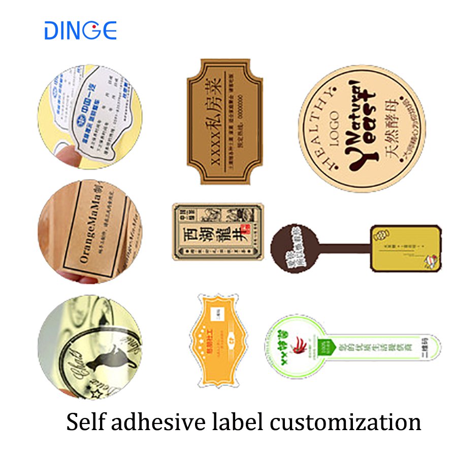 Adhesive Label Eyelash Private Sticker Label Custom Vinyl Paper Waterproof Film Self-adhesive Label Vinyl Self Roll Silicone