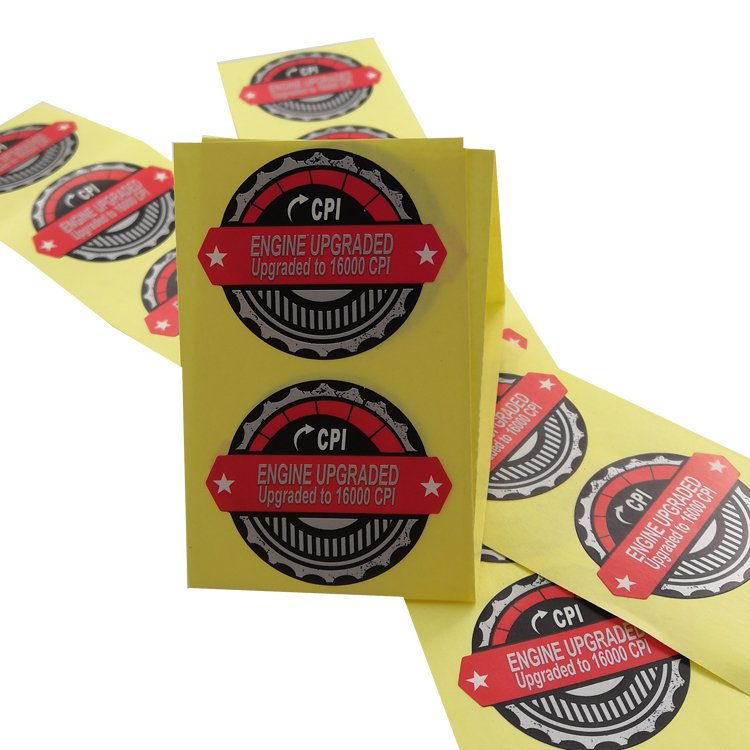 Waterproof Self-Adhesive PET PP Paper Sticker Custom Logo Printing Label Food Glossy Surface Finish Adhesive Label Sheets