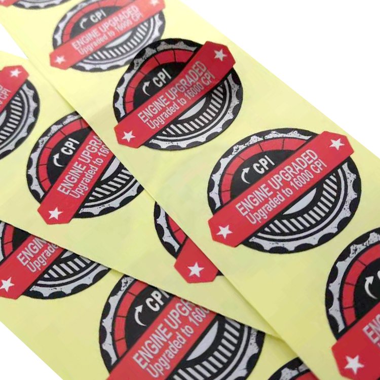 Waterproof Self-Adhesive PET PP Paper Sticker Custom Logo Printing Label Food Glossy Surface Finish Adhesive Label Sheets