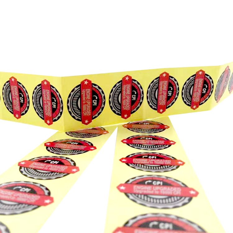 Waterproof Self-Adhesive PET PP Paper Sticker Custom Logo Printing Label Food Glossy Surface Finish Adhesive Label Sheets