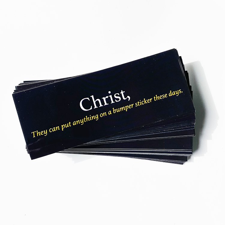 Waterproof Print Die Cut Waterproof Vinyl Adhesive Advertising Stickers Custom