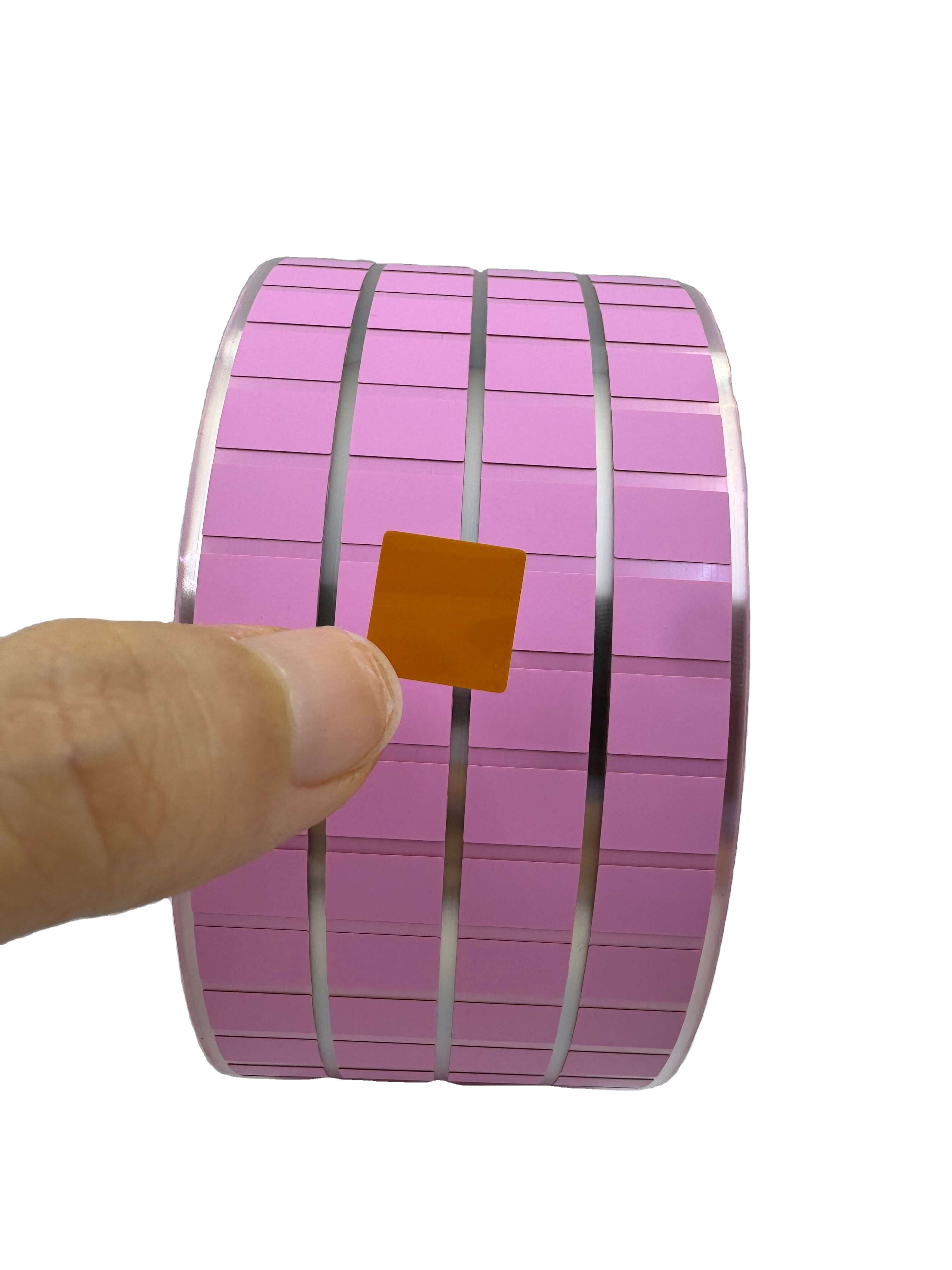 Custom Orange Thermal Transfer Printing Polyimide Film Label High-Temperature Waterproof Blank Colors Logo Stickers