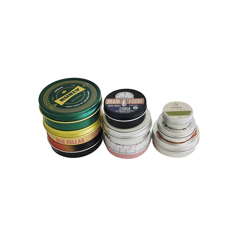 Child Resistant Custom Printing Round Tin Box with Screw Top for Mint Candy Chewing Gum Packaging