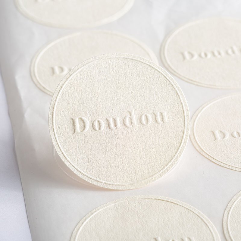 Stickers Custom embossed printing baking packaging label perfume bottle stickers