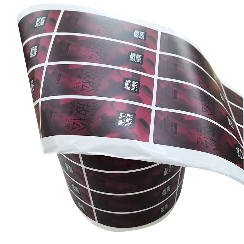 Waterproof Self-Adhesive Printed Vinyl Cosmetic Logo Sticker for Bottle Packaging Custom Stickers