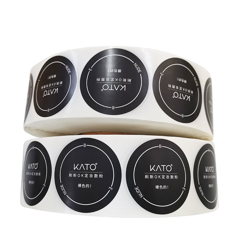Waterproof Self-Adhesive Printed Vinyl Cosmetic Logo Sticker for Bottle Packaging Custom Stickers