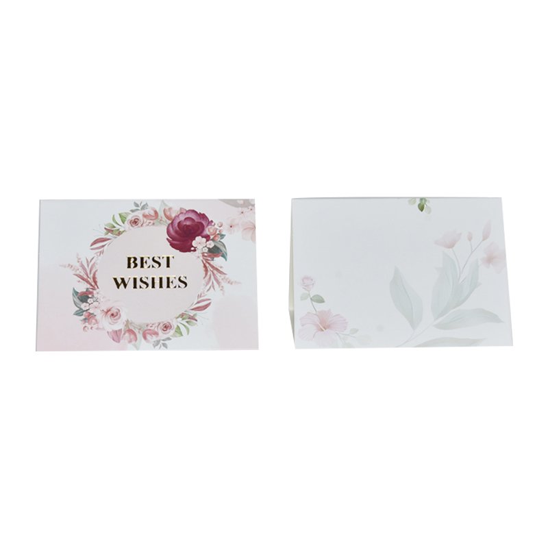 Custom 4X6 Mini Luxury Visite Scratch Post For Business Printing With Envelope And Stickers Blue Insert Note Thank You Card