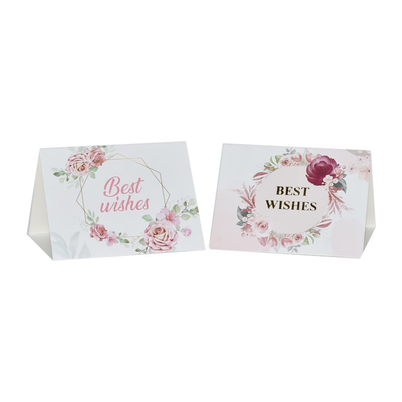 Custom 4X6 Mini Luxury Visite Scratch Post For Business Printing With Envelope And Stickers Blue Insert Note Thank You Card