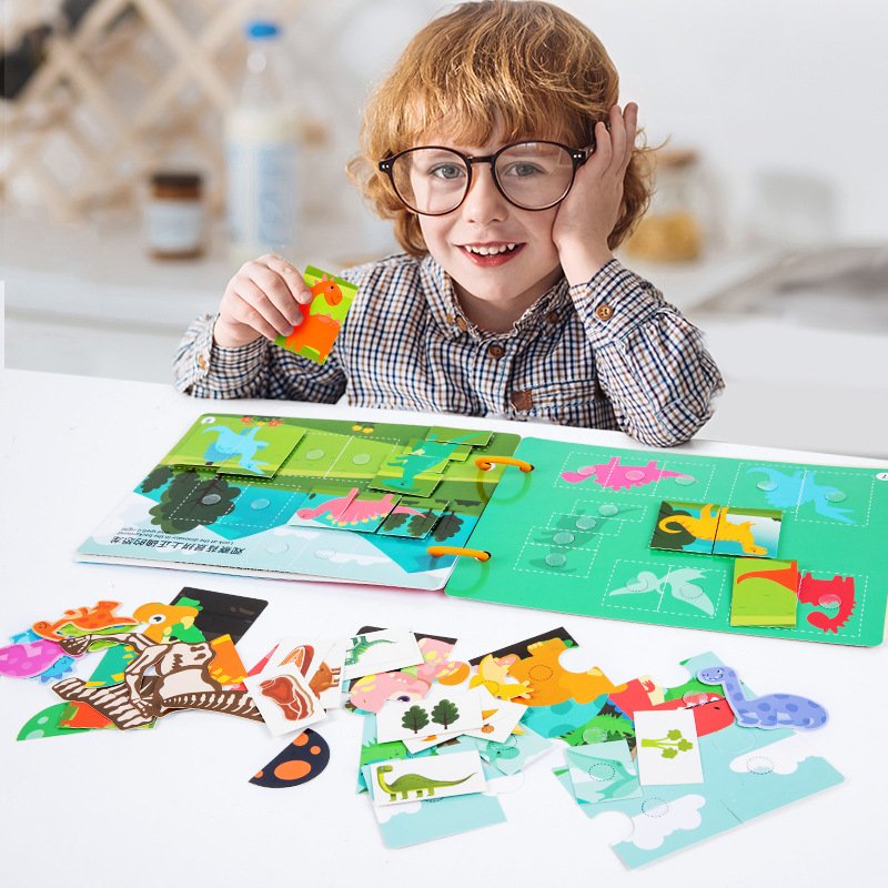 Children Early Education Learning Animal Activity Reusable Kids Sticker Book