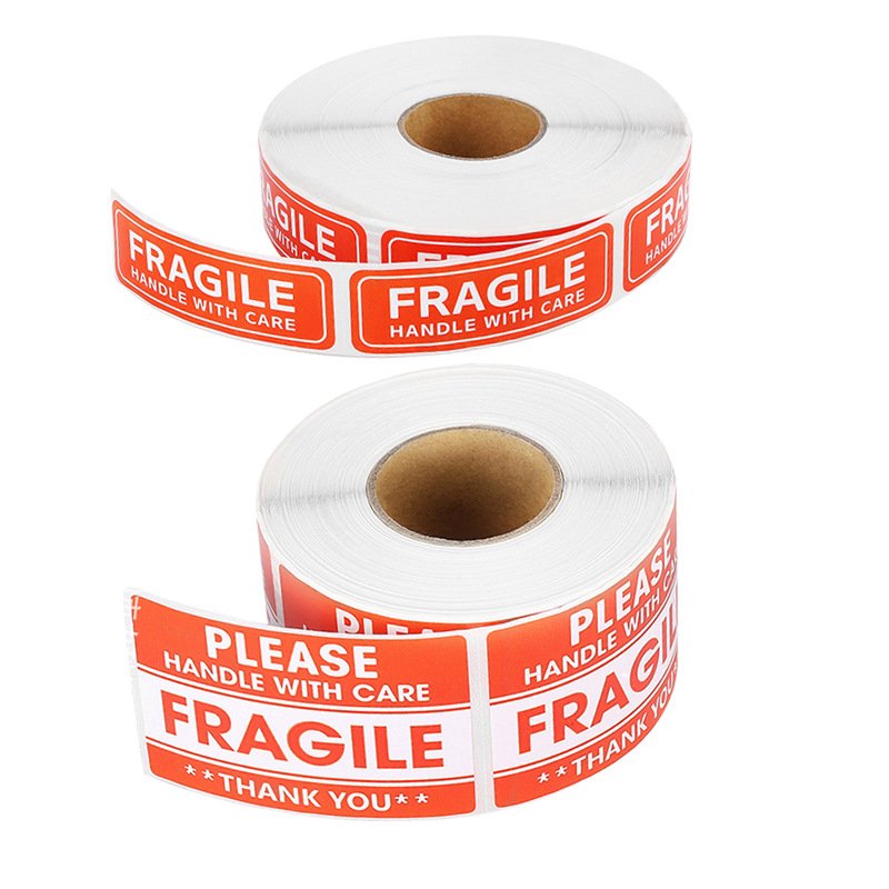Custom Logo Printing Labels Vinyl Sticker Self Adhesive Stickers Roll for Shipping Delivery