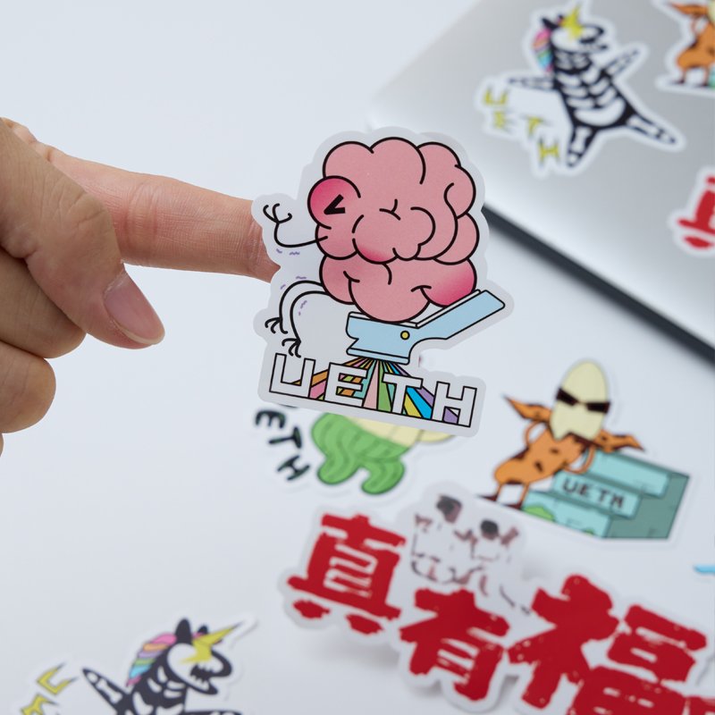 Custom Printing Die Cut Adhesive Logo Custom Cartoon Stickers Motion Cricket Bat Sticker