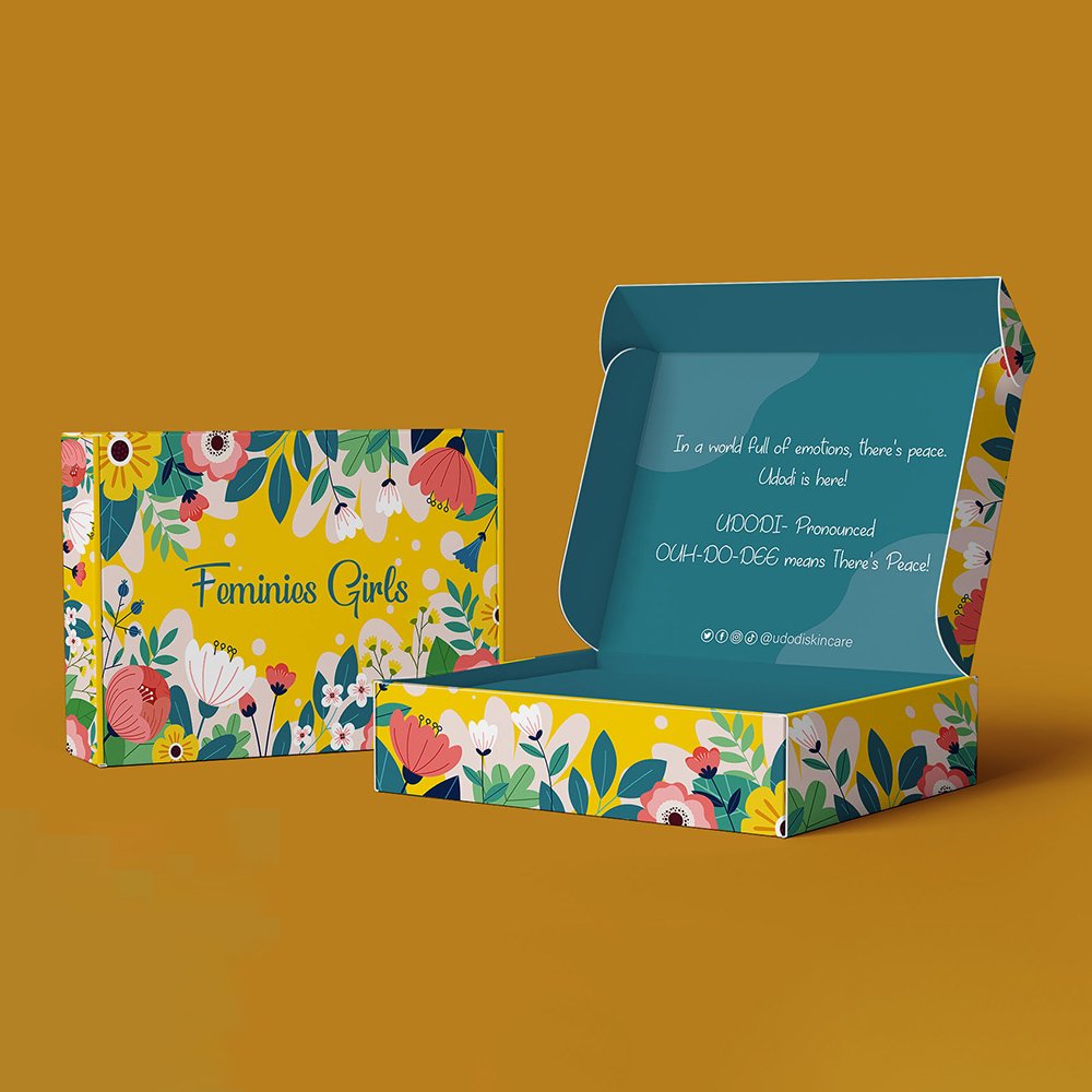 Corrugated Cardboard Paper Cosmetic Packaging Mailer Shipping Box With Customized Logo Printed