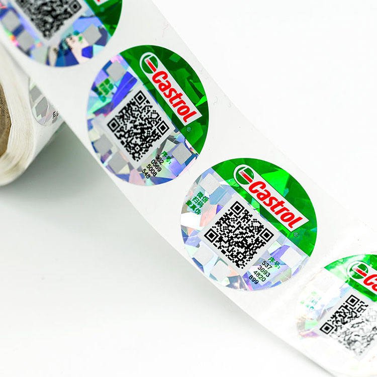 Custom Tamper Proof Tags Scratch-off Anti-counterfeit Label With Unique Number Security Authenticity 3D Hologram QR Code Sticker