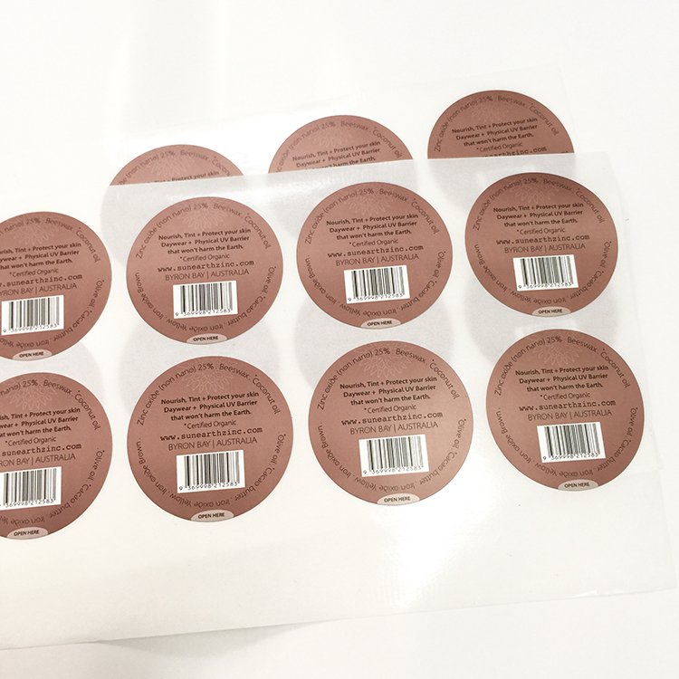Custom waterproof reflective sticker Custom Logo Stickers both sides printed adhesive stickers