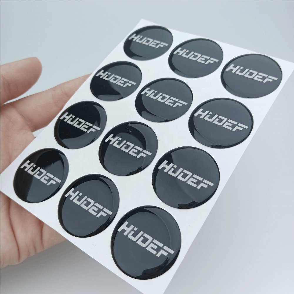 Factory Adhesive Company Logo Printing Resin Crystal Dome 3D Custom Epoxy Sticker