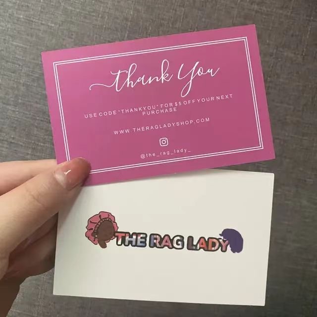 Low MOQ High quality Luxury Custom Foil Logo Embossed Business Card Postcard Wedding Card Thank You Card