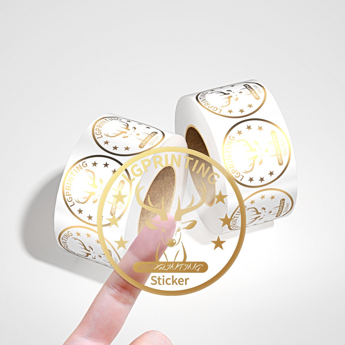 China Manufacture custom stickers logo printing vinyl sticker paper sticker for packaging