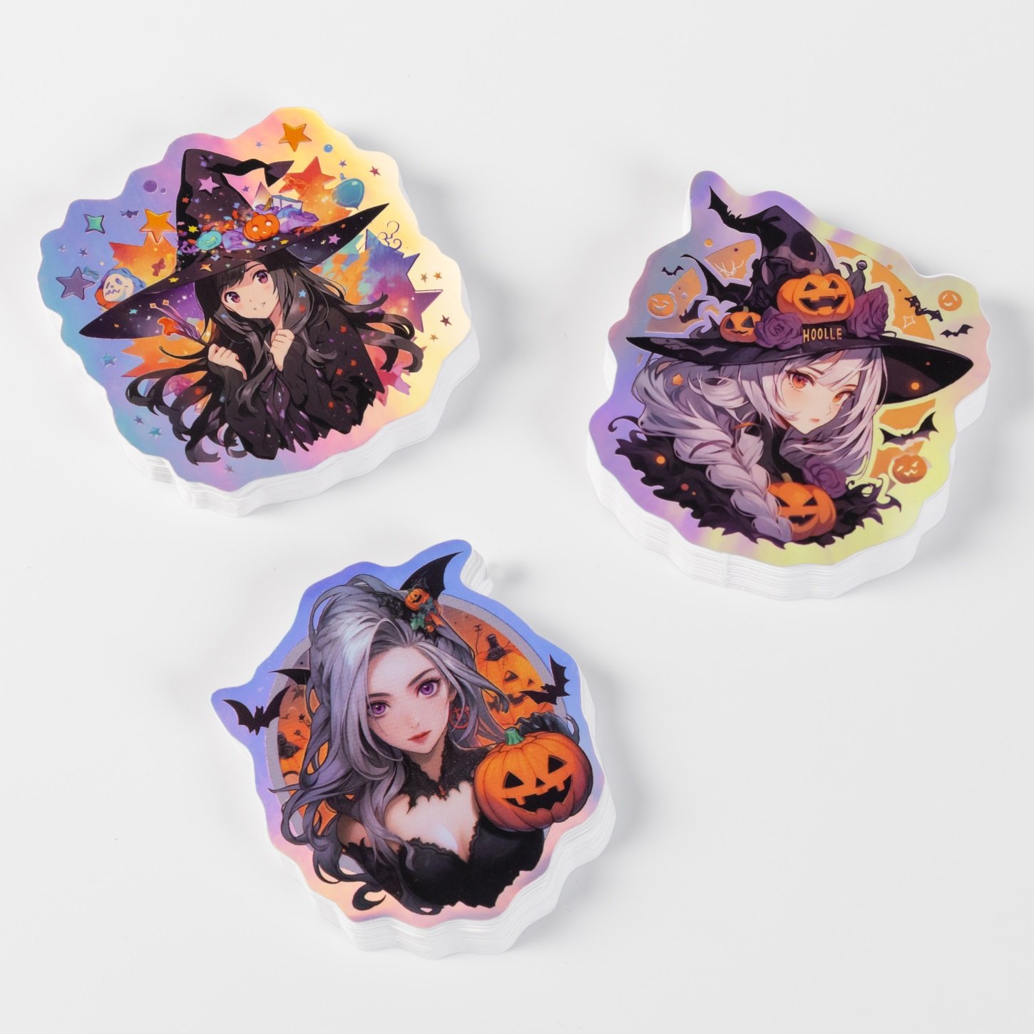 Custom Vinyl Self Adhesive Die Cut Sticker Printing Waterproof Cute Logo Design Cartoon Holographic Sticker