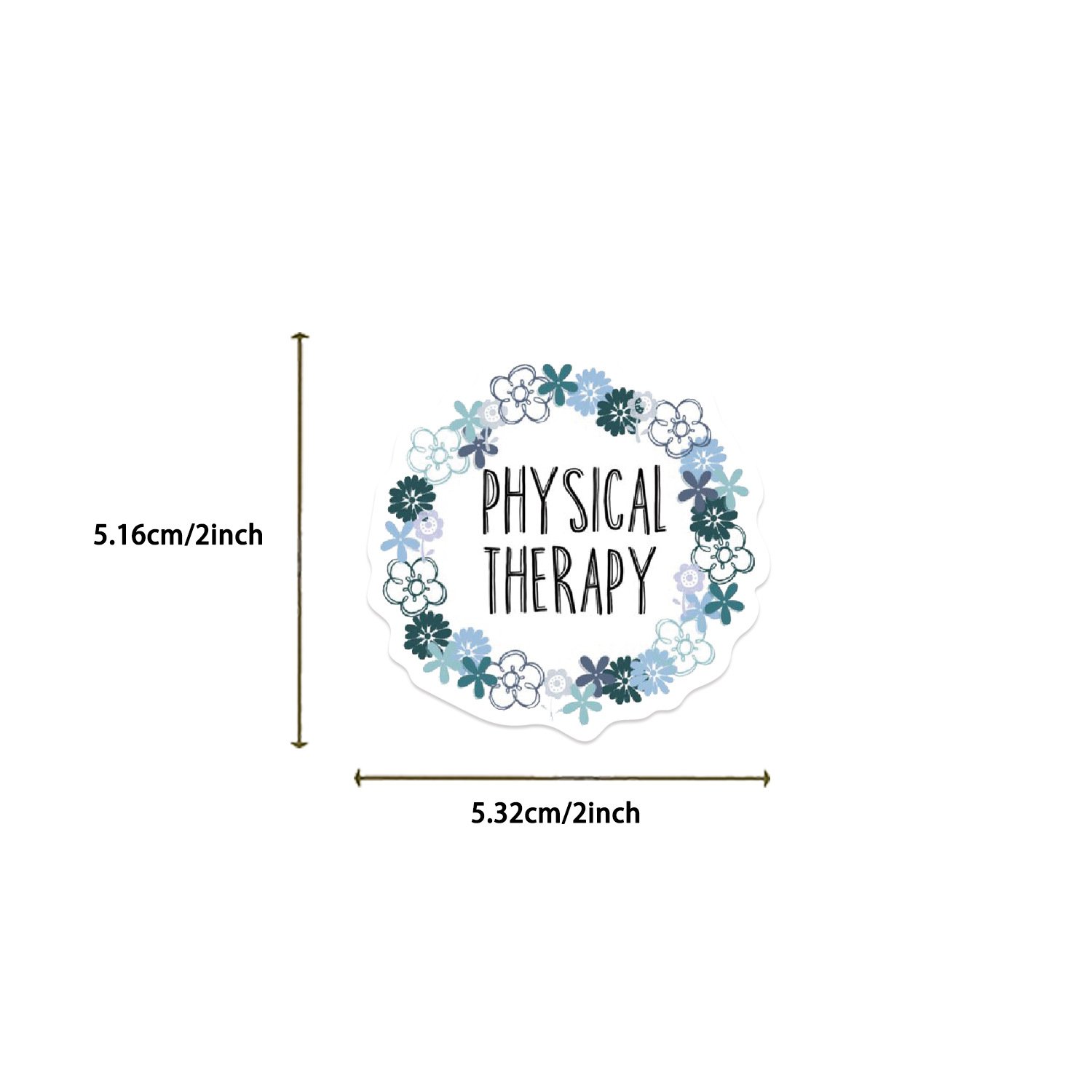 50PCS Medical health awareness physical therapy assistant sticker