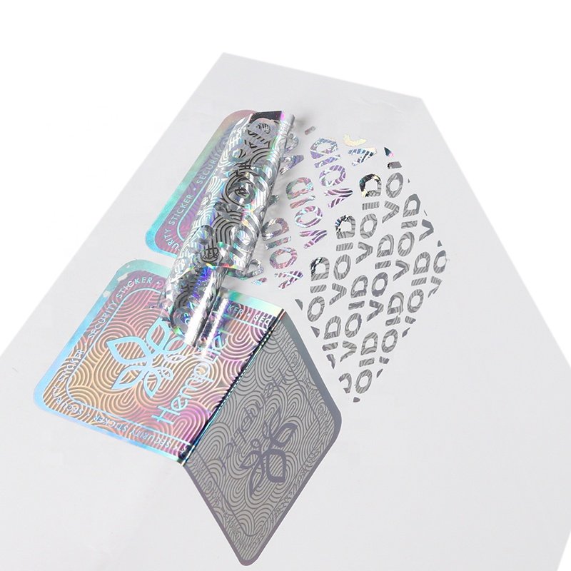 Custom printing adhesive security void sticker roll hologram logo sticker void hologram sticker label for packaging security