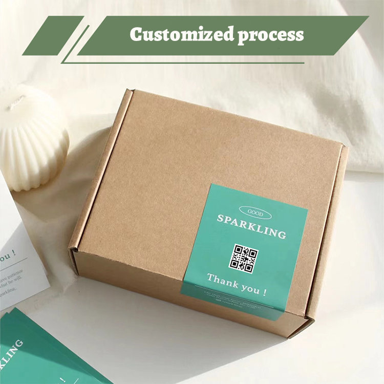 Custom Packaging Box Logo Printed Seal Stickers Private Shipping Box Thank You Supporting My Business Label Waterproof OEM