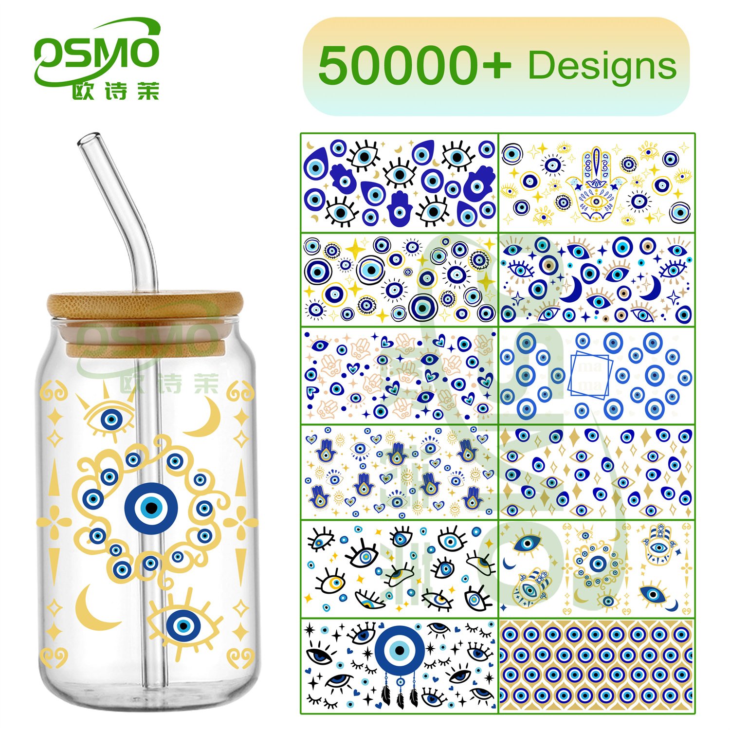 Osmo Cartoon Princess UV Dtf Wraps Stickers Princess Decals Waterproof Sticker custom Adhesive Uv Transfer for 16oz Glass