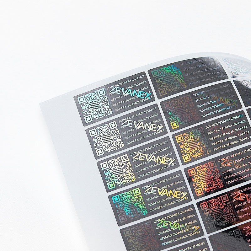 Wholesale customized anti-counterfeiting private holographic stickers with security effects and rainbow holographic stickers