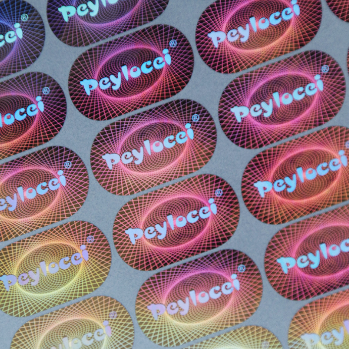 Wholesale customized anti-counterfeiting private holographic stickers with security effects and rainbow holographic stickers