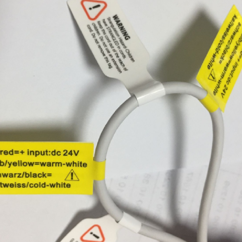 High Quality Permanence Wire Id Labels Cable Label Sticker White Label