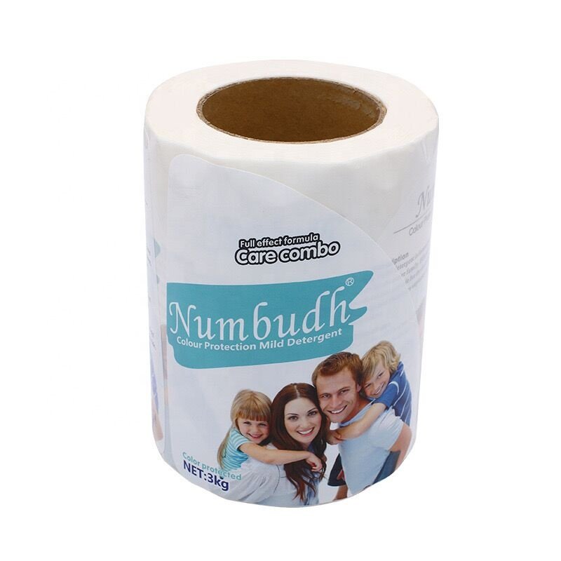 Custom Color Printed Front And Back Vinyl Label Stickers Waterproof Sticker labels Roll For Laundry Detergent