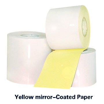 Custom blank glossy white mirror self adhesive coat cast coated sticker paper