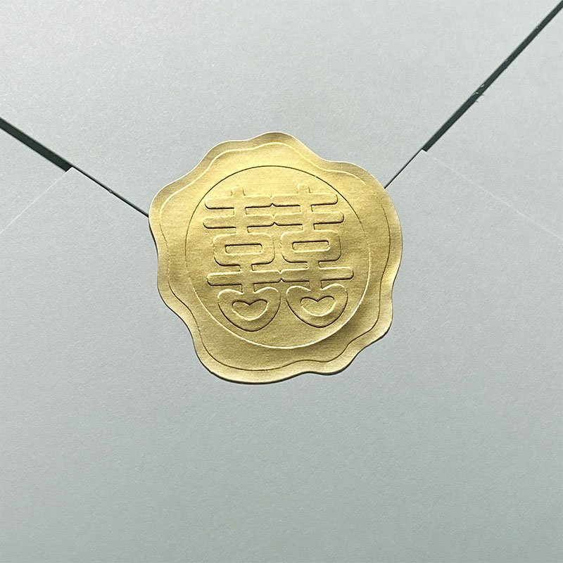 cosmetics gold round Paper label free gift label Sticker with printed private