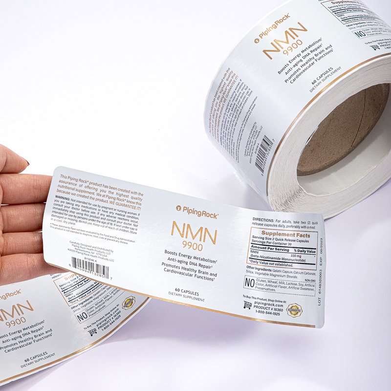 Custom Round Roll sticker Waterproof Business Brand Printing Company Logo Product packaging Bottle Labels Stickers Packing Vinyl