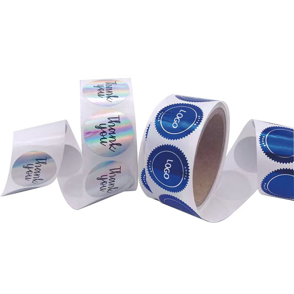 Custom Printed Self-Adhesive Durable Die Cut Logo Vinyl PVC Stickers UV Resist Weatherproof Business Logo Labels