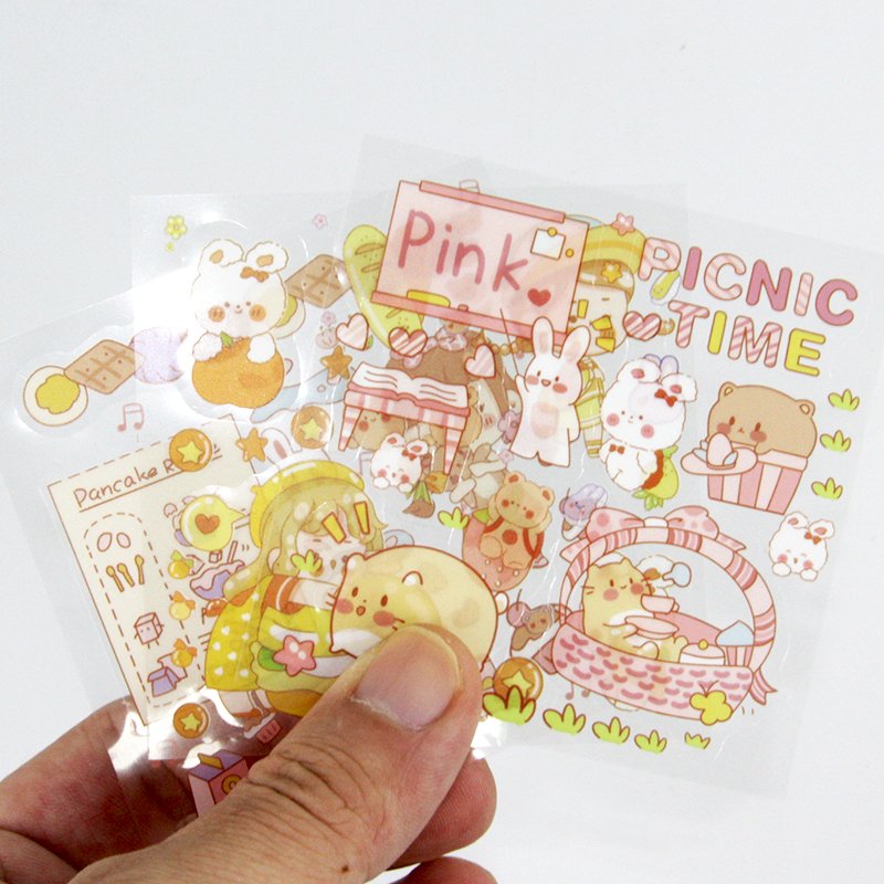 Waterproof Custom Self Adhesive Vinyl Special-shaped A4 A5 A6 Sheets Matte Transparent Kiss Cut Sticker Labels Printing