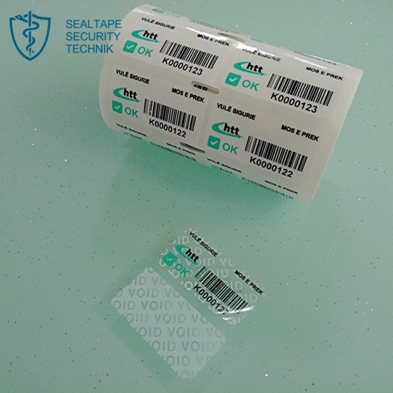 China Supplier Tamper Proof Seals for Jars Glass Bottle Security Adhesive Sticker