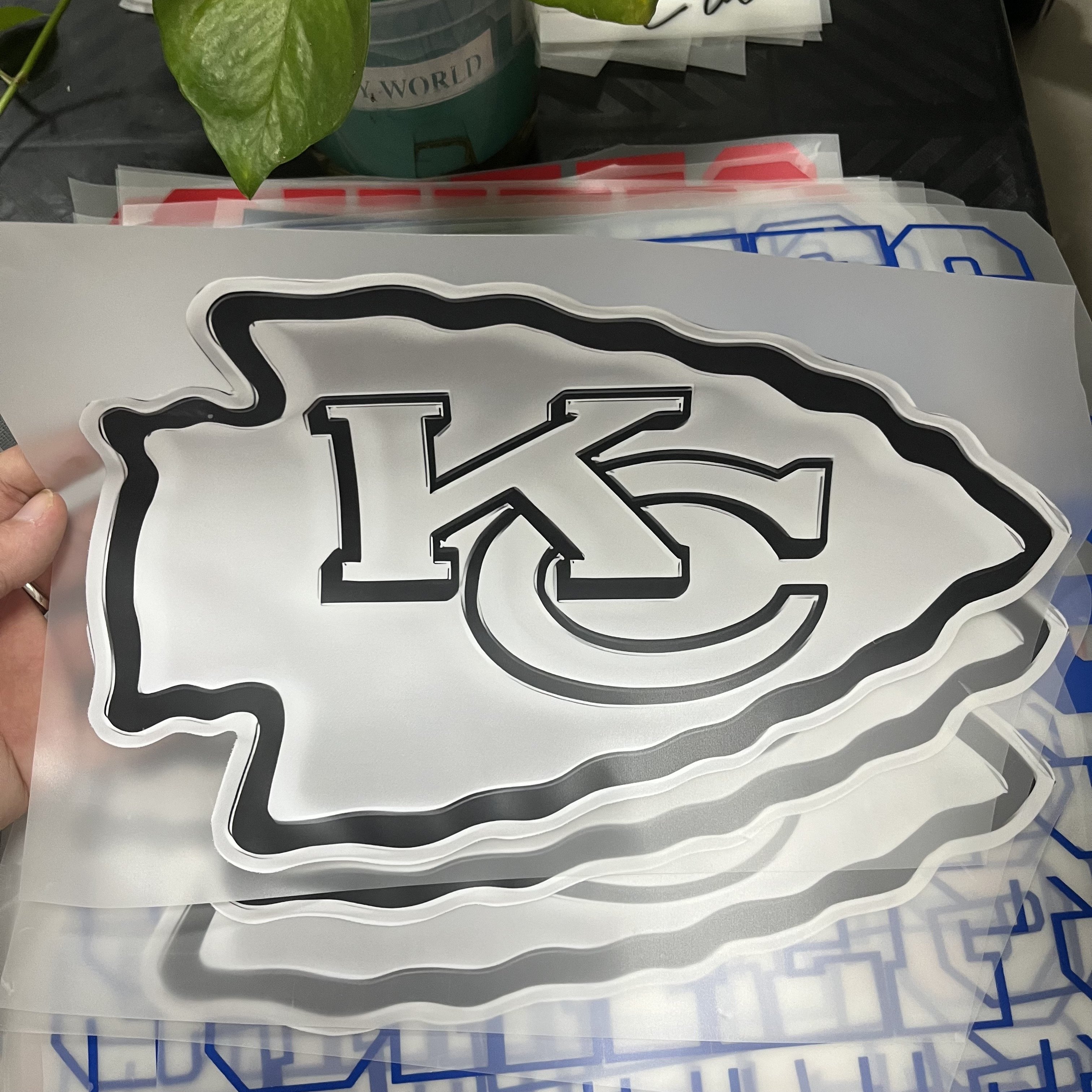 New Knowledge Sell well Screen Printing Plastisol Heat Transfers Vinyl Logo dtf heat transfer custom stickers for t shirts