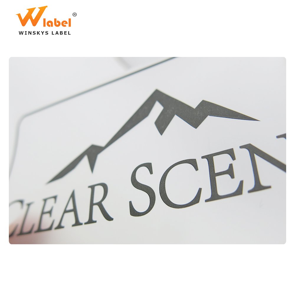 waterproof clear self adhesive custom printing PVC vinyl paper label die cut matte transparent logo sticker sheet