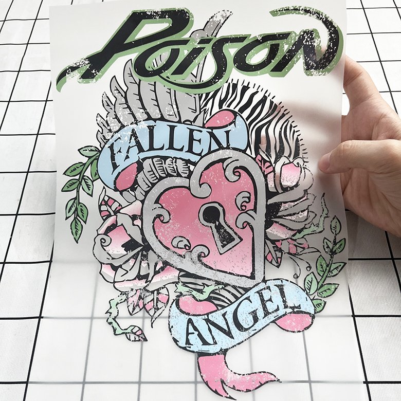 Wholesale dtf transfers designs ready to heat press iron on logo label tshirts clothing print heat transfer vinyl designer