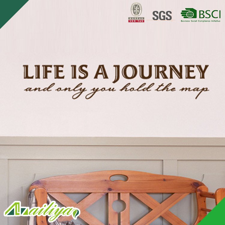 ALY-QWS080 New Products Waterproof Non-toxic Quotes New Design Cheap Vinyl Inspirational Wall Sticker