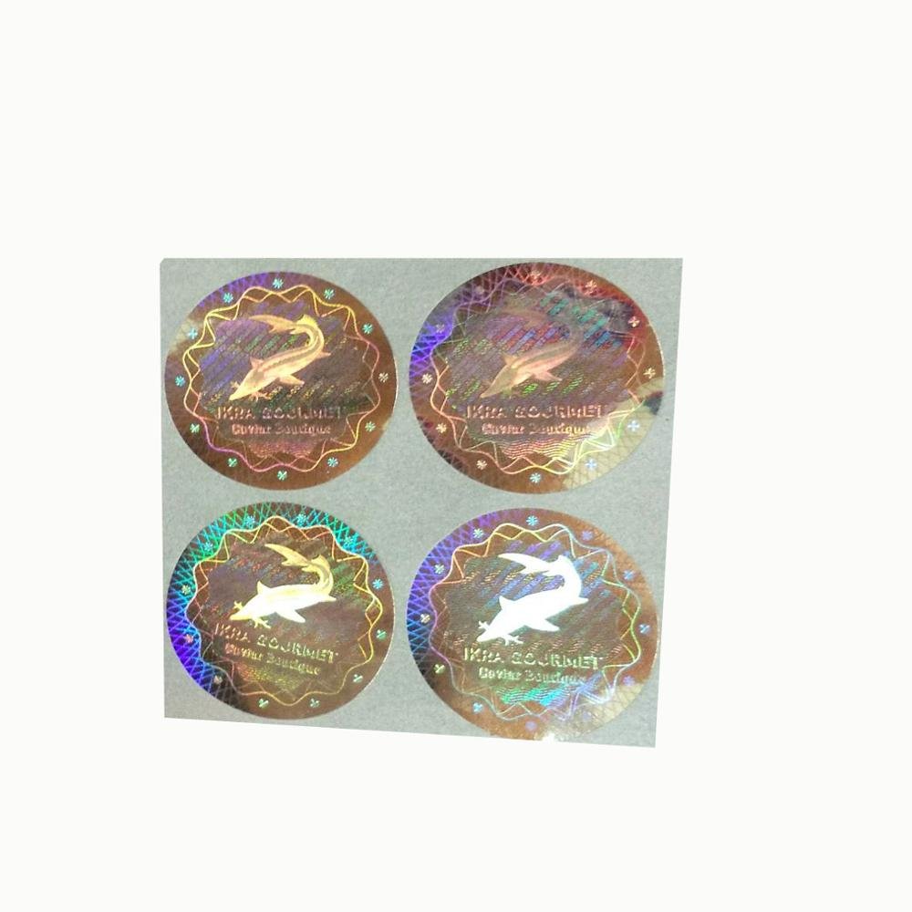 High complicated Micro text custom design security Laser hologram sticker label