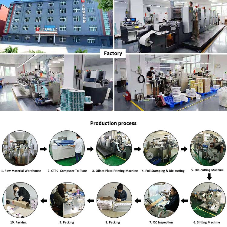 Custom PVC Plastic PET Adhesive Sticker Water Bottle Labels for Glass Bottles Soap Shampoo Bottle Vinyl Printer
