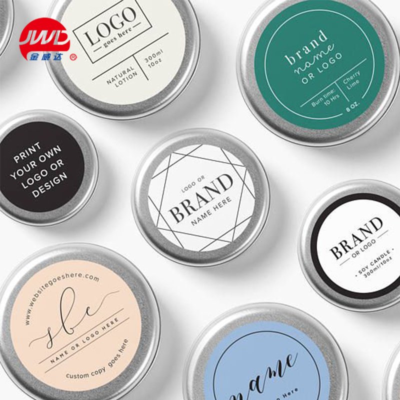wholesale custom logo printed adhesive cosmetic bottle paper label sticker